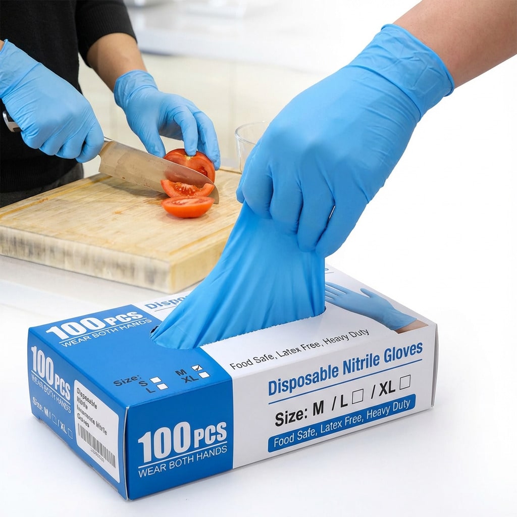 100pcs Heavy Duty Nitrile Disp - огляд і ціна Nitrile Mechanic Glove