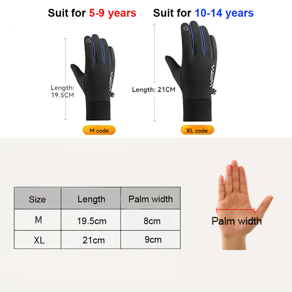 GTUBIKE Children's Gloves Touc - огляд і ціна Ski Glove Waterproof