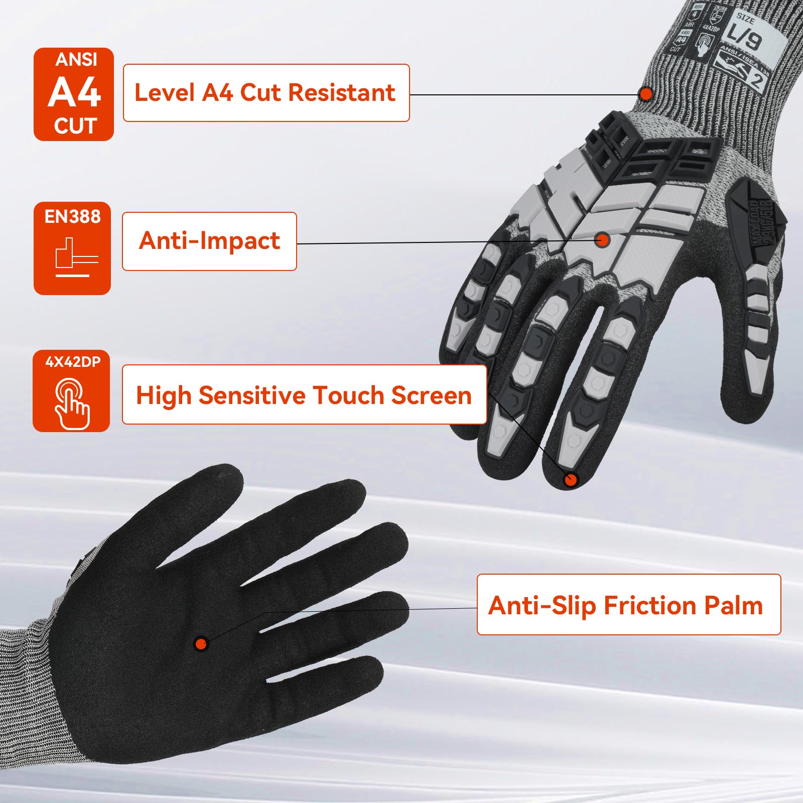 Anti-Impact Gloves With Cut-Re - огляд і ціна Work Glove Impact