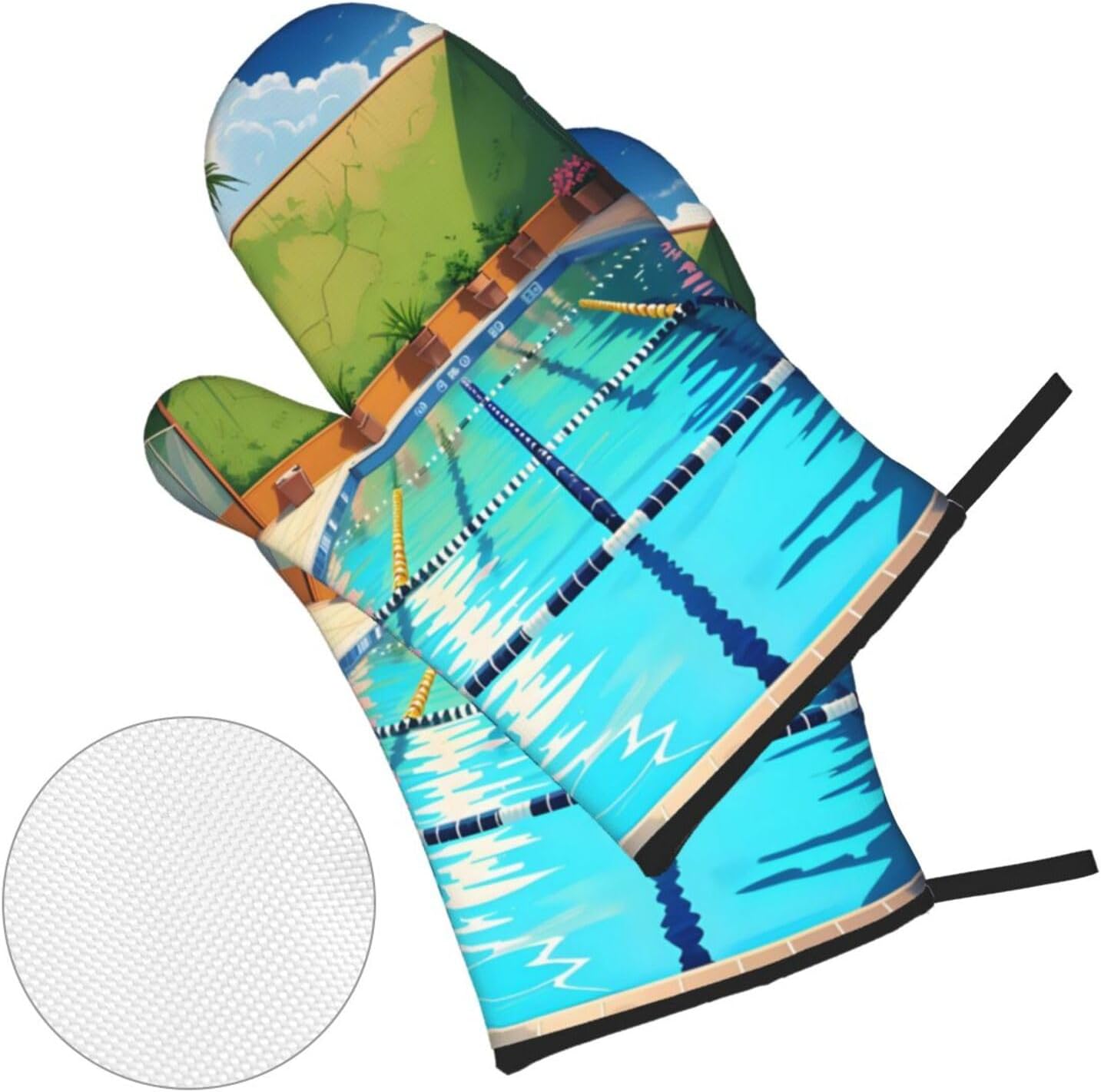 Flamingo and Swimming Pool Sil - огляд і ціна Oven Mitt Silicone
